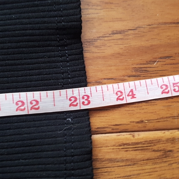 Room Service Black Elastic Waist Ribbed Skirt Size L - Picture 6 of 8